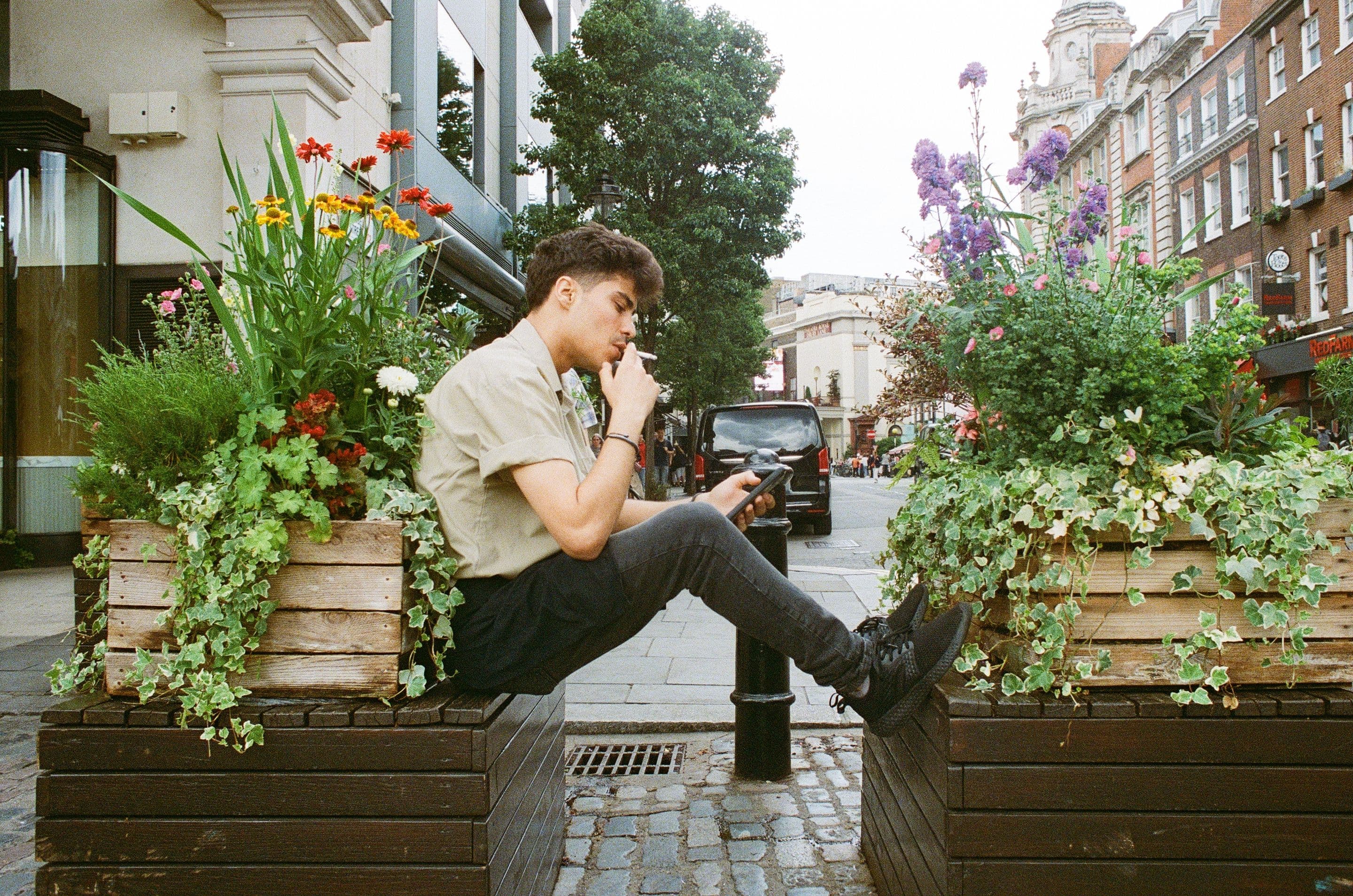 Shot on film by George Holden.