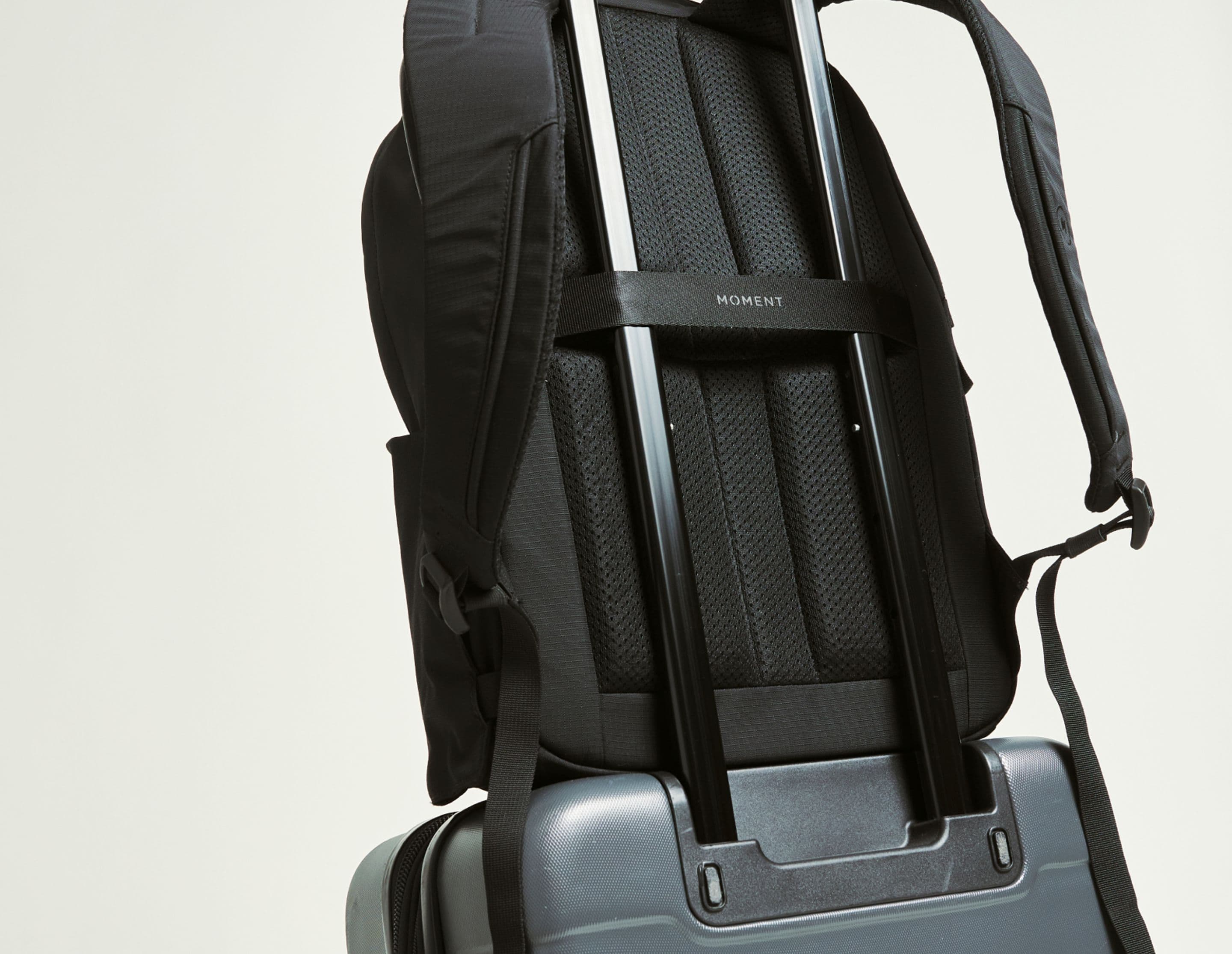 The luggage pass-through strap.